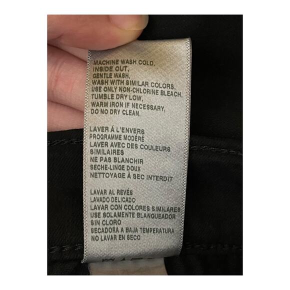 Current/Elliott jeans The Stiletto Skinny black size 26 - Picture 6 of 6